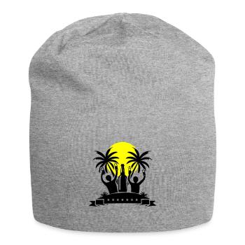 Insel Party Feiern Bier - Jersey-Beanie - Grau meliert - Vorne