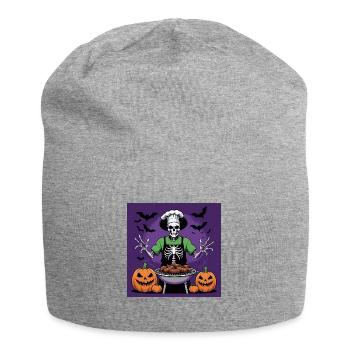 Halloween grillades grillades Master cadeau squelette - Bonnet en jersey - gris chiné - Devant