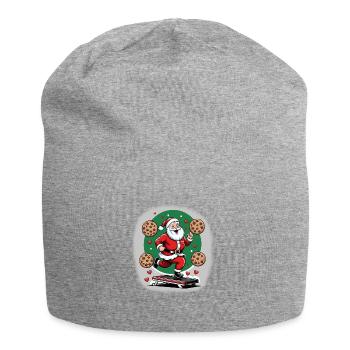 Santa Claus Cookies Funny Gifts Christmas - Jersey Beanie - heather grey - Front