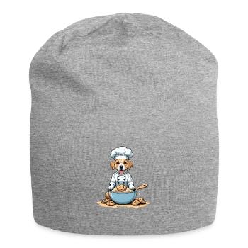 Dog Chef Dog Friends Gift Cookie Cookies - Jersey Beanie - heather grey - Front