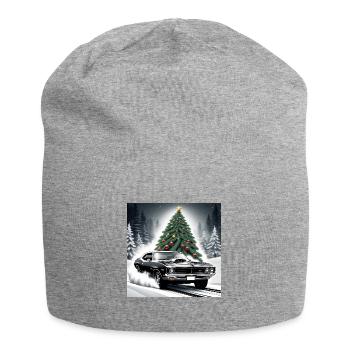 Voiture muscle car Noël cadeaux de Noël - Bonnet en jersey - gris chiné - Devant