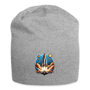 Bitcoin Crypto Crypto à la lune Cadeau - Bonnet en jersey - gris chiné - Devant