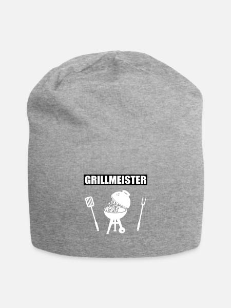BBQ - Jersey-Beanie - Grau meliert