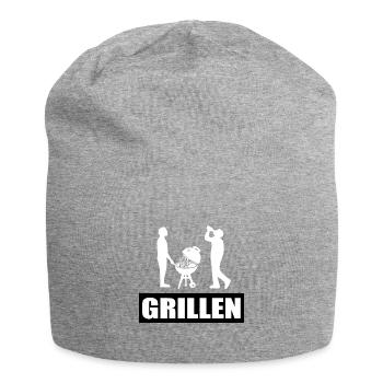BBQ - Jersey-Beanie - Grau meliert - Vorne