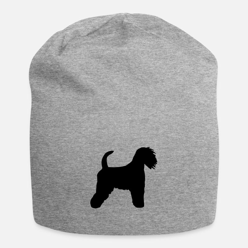 Irish soft coated wheaten Terrier - Jersey-Beanie - Grau meliert