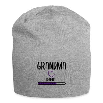 Grandma surprise - Jersey Beanie - heather grey - Front