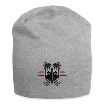 Palmen Strand Urlaub Party - Jersey-Beanie - Grau meliert - Vorne