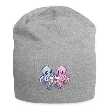 Octopus Beer Funny Booze - Jersey Beanie - heather grey - Front