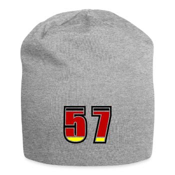 57 Number Germany Jersey - Jersey Beanie - heather grey - Front