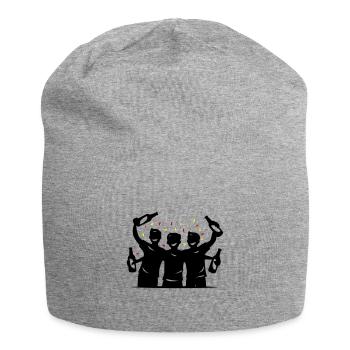 Drinking Silhouette Symbol - Jersey Beanie - heather grey - Front