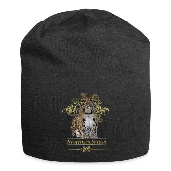 The Clouded Leopard - Jersey Beanie - charcoal grey - Front