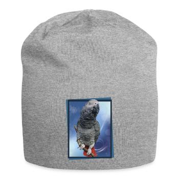 The grey parrot - Jersey Beanie - heather grey - Front