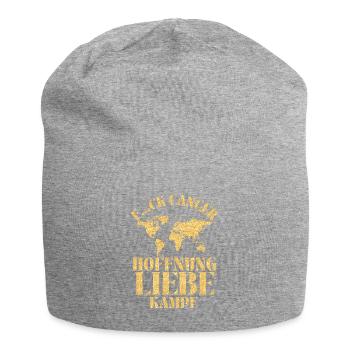 F...CK CANCER - HOFFNUNG, LIEBE & Kampf - Jersey-Beanie - Grau meliert - Vorne
