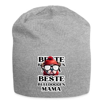 BESTE BULLDOGGEN Mama Hund BULLDOGGE Hunde - Jersey-Beanie - Grau meliert - Vorne
