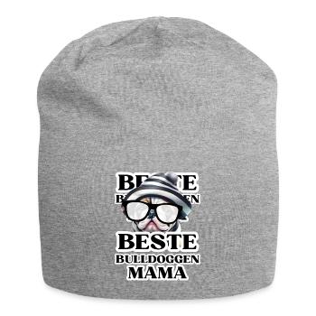 BESTE BULLDOGGEN Mama Hund BULLDOGGE Hunde - Jersey-Beanie - Grau meliert - Vorne