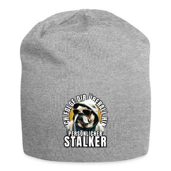 PERSONAL STALKER BULLDOG DOG DOGS - Jersey Beanie - heather grey - Front