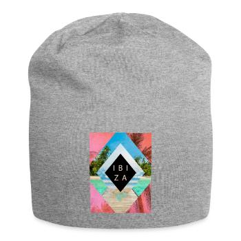 Ibiza Été Soleil Plage Mer Palmiers Fête - Bonnet en jersey - gris chiné - Devant