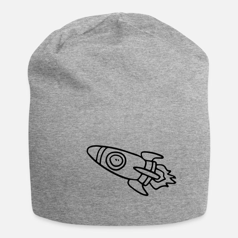 Rakete - Jersey-Beanie - Grau meliert