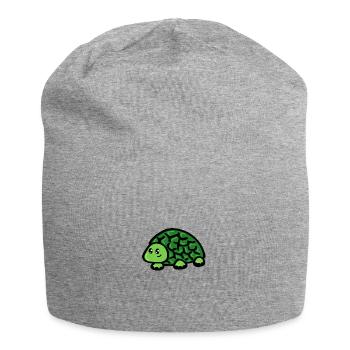 Turtle - Jersey Beanie - heather grey - Front