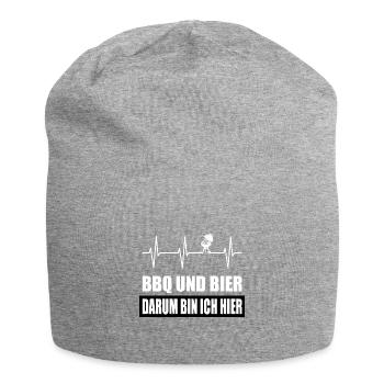 BBQ - Jersey-Beanie - Grau meliert - Vorne