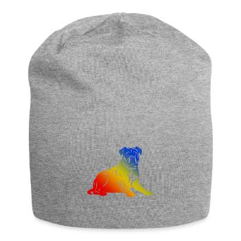 Pit Terrier Dog - Jersey Beanie - heather grey - Front