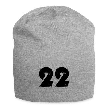 22 Nombre - Bonnet en jersey - gris chiné - Devant