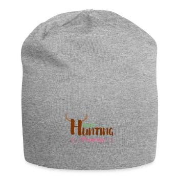 Daddy's Hunting Princess Gift Father's Day V - Jersey Beanie - heather grey - Front