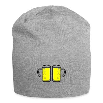Beer Glass Beer Mug Beer - Jersey Beanie - heather grey - Front