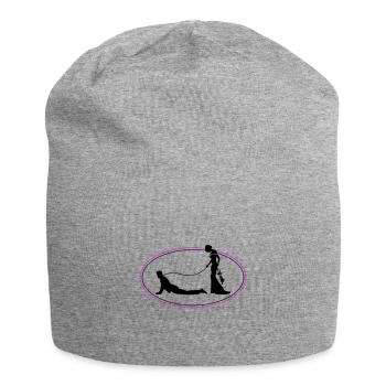 Hochzeit Brautpaar Leine - Jersey-Beanie - Grau meliert - Vorne