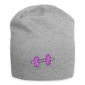Dumbbell weights - Jersey Beanie - heather grey - Front