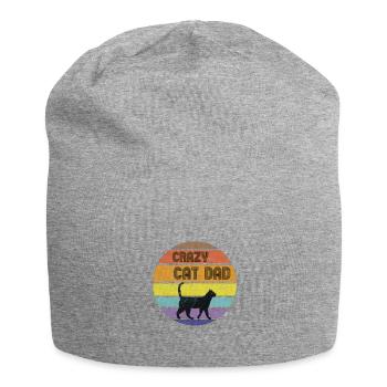 Chats Darling - Papa Chat Fou - Bonnet en jersey - gris chiné - Devant