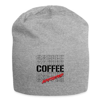 Coffee Addicted - Jersey-Beanie - Grau meliert - Vorne
