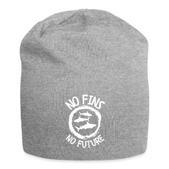 No Fins No Future Safe Sharks - Jersey-Beanie - Grau meliert - Vorne