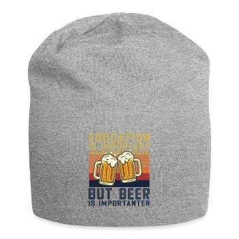 Feiern Bier Party Spruch I Biertrinken - Jersey-Beanie - Grau meliert - Vorne