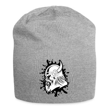 Viking Head Viking Warrior - Jersey Beanie - heather grey - Front