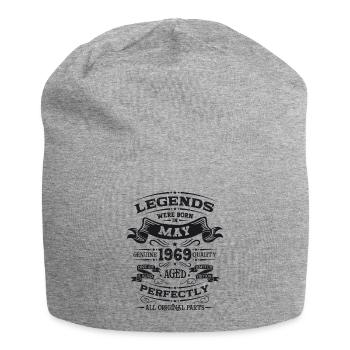Légende Mai 1969 Millésime 1969 Anniversaire 1969 - Bonnet en jersey - gris chiné - Devant