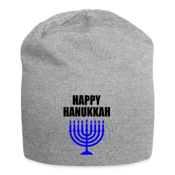 HAPPY HANUKKAH - Jersey-Beanie - Grau meliert - Vorne