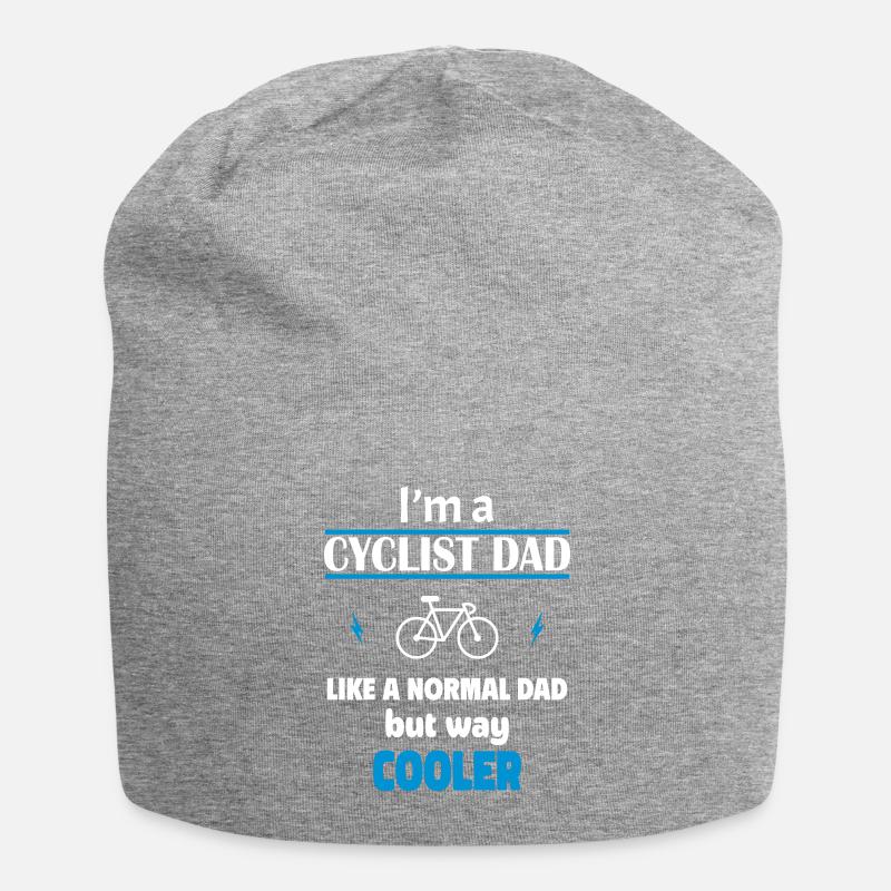 Ich bin ein Fahrrad-Papa - Jersey-Beanie - Grau meliert