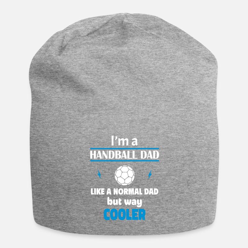 Ich bin ein Handball Papa - Jersey-Beanie - Grau meliert