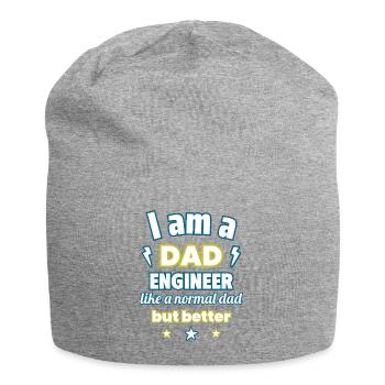 Je suis papa ingénieur, cadeau fête des pères - Bonnet en jersey - gris chiné - Devant