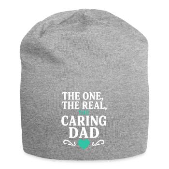 Caring Dad : la première fête des pères - Bonnet en jersey - gris chiné - Devant