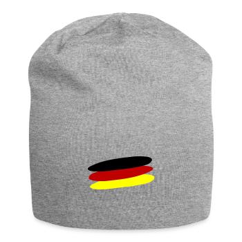 Germany Flag - Jersey Beanie - heather grey - Front