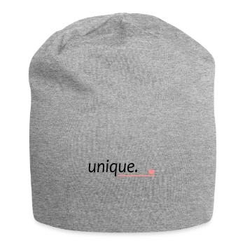 unique unique saying - Jersey Beanie - heather grey - Front