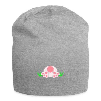 Bunny tail bunny Easter rabbit Easter gift - Jersey Beanie - heather grey - Front