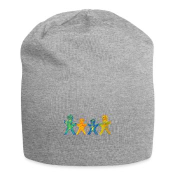 famille - Bonnet en jersey - gris chiné - Devant