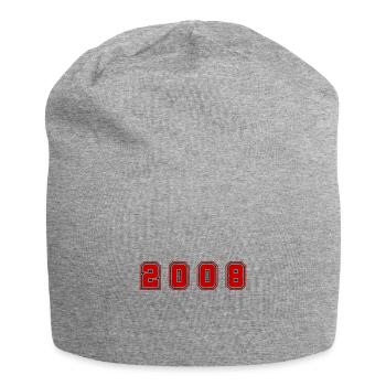 2008 Year Number - Jersey Beanie - heather grey - Front