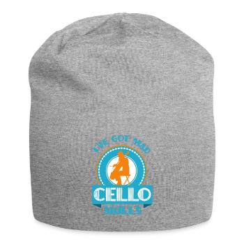 Cello player - cello - Jersey Beanie - heather grey - Front