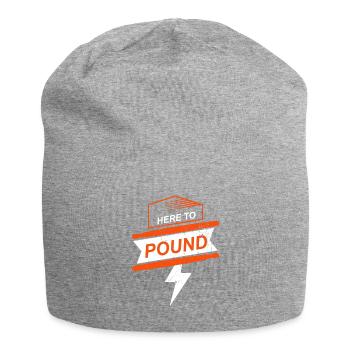 Here To Pound - Drum - Jersey Beanie - heather grey - Front