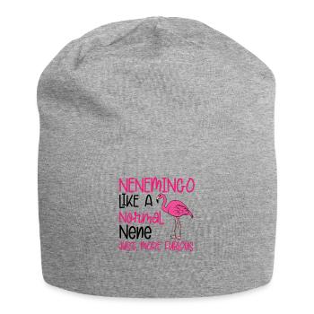 Flamingo Pink Flamingo Flamingo Gift - Jersey Beanie - heather grey - Front