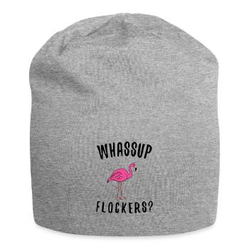 Flamingo Pink Flamingo Flamingo Gift - Jersey Beanie - heather grey - Front